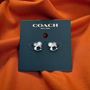 Coach Silver Stud Earrings